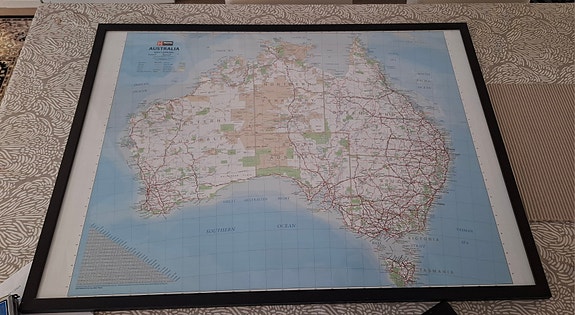 Taulu Australian kartta 83 x 63