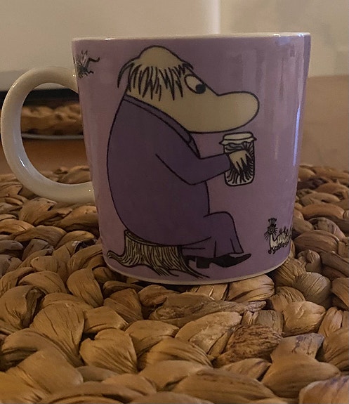 Arabia Muumi muki violetti Hemuli