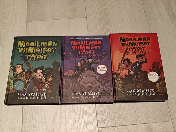 Maailman viimeiset tyypit -kirjat pakettina (nrot 1, 2, ja 3)