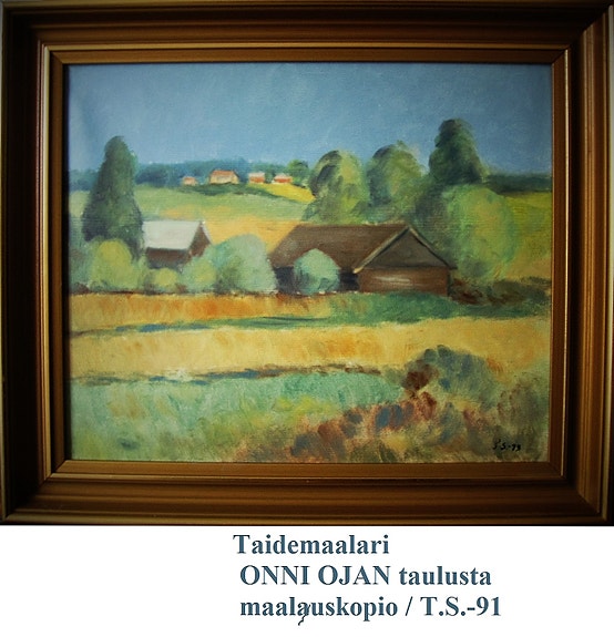 Onni Ojan maisemamaalaus kopiona