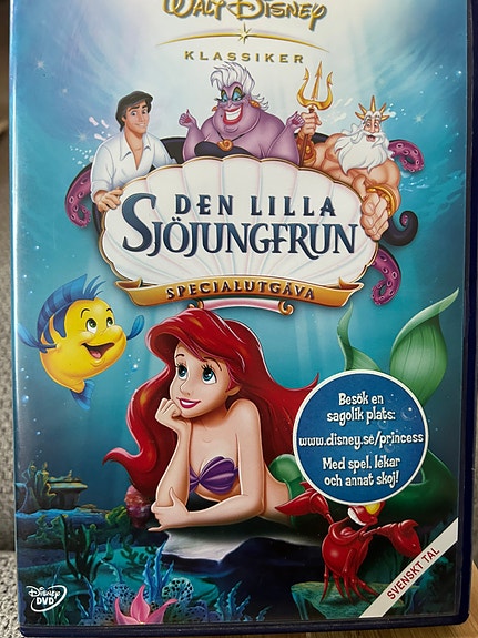 Den lilla sjöjungfrun (Pieni merenneito), dvd