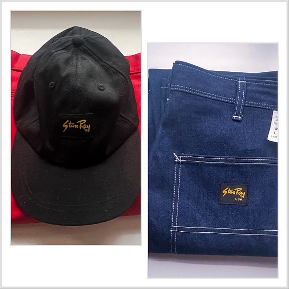 STAN RAY Double Knee Carpenter Jeans & Strapback Cap (Made In USA)