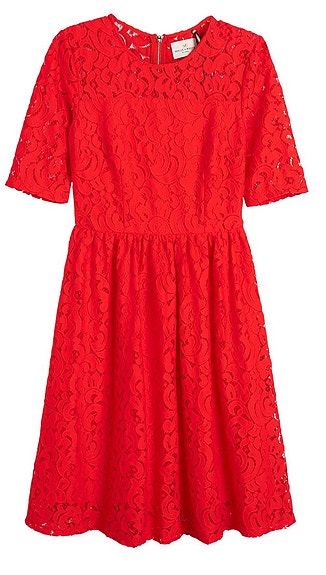 Lindex Holly & White punainen pitsimekko  koko 42