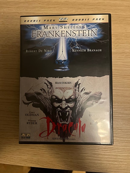 Frankenstein ja Dracula DVD-elokuvat
