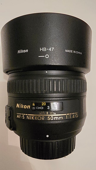 Nikon AF-S Nikkor 50mm f/1.4G objektiivi