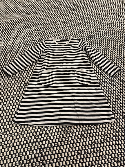 Marimekko tasaraita mekko 104/110