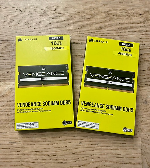 Corsair Vengeance SODIMM DDR5 RAM-muisti 32GB (2x 16GB) 4800MHz