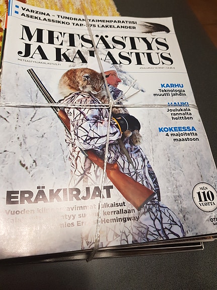 Metsästys ja kalastus. Vuosikerta  (1-12) x 3