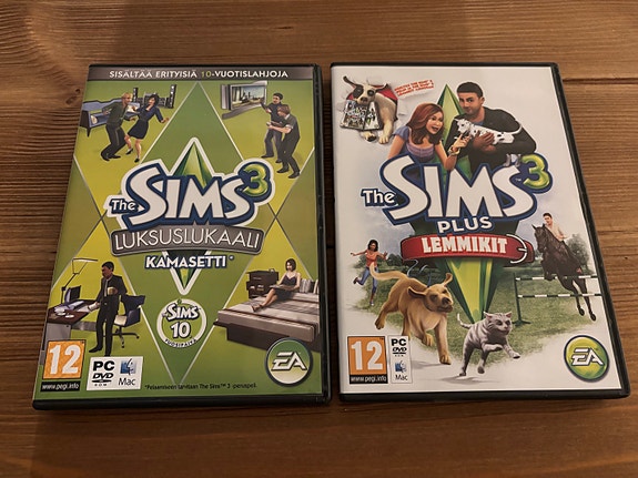 The Sims 3 plus lemmikit sekä Luksuslukaali kamasetti