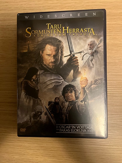 Taru sormusten herrasta - Kuninkaan paluu elokuva DVD