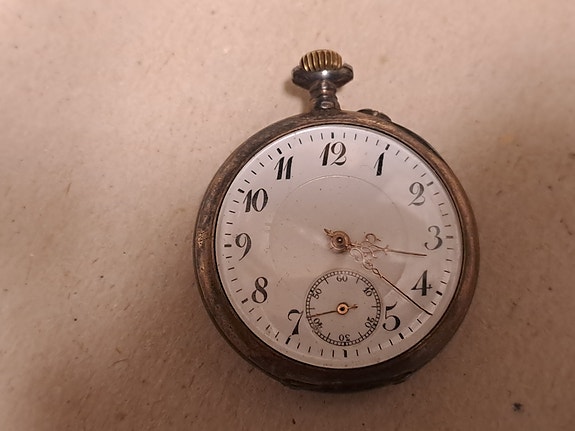 Taskukello Spiral Breguet 15 RUBIS antiikki keräily hopea