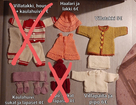 Baby Born vaatteita (itse tehtyjä)
