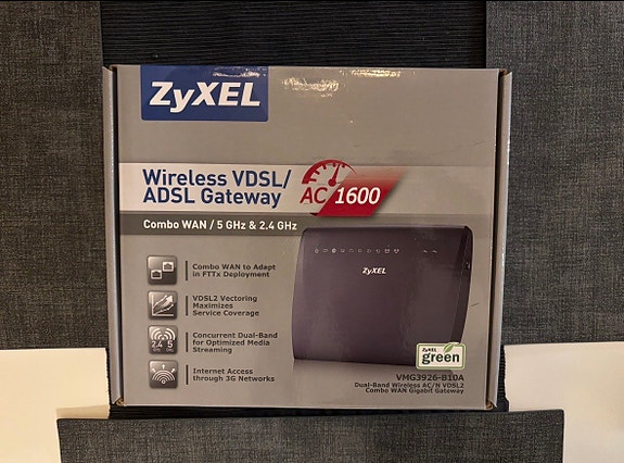 ZyXEL Wireless VDSL/ADSL Gateway reititin 1600 AC USB 5 GHz & 2.4 GHz