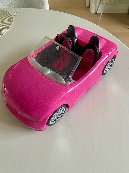 Barbie lasten lelu auto vaaleanpunainen