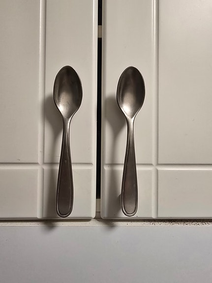 Vetimet, 19 lusikkaa, 1 haarukka ja 1 veitsi