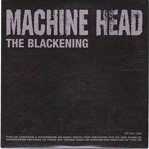 CDr PROMO Machine Head - The Blackening CARDBOARD SLEEVE
