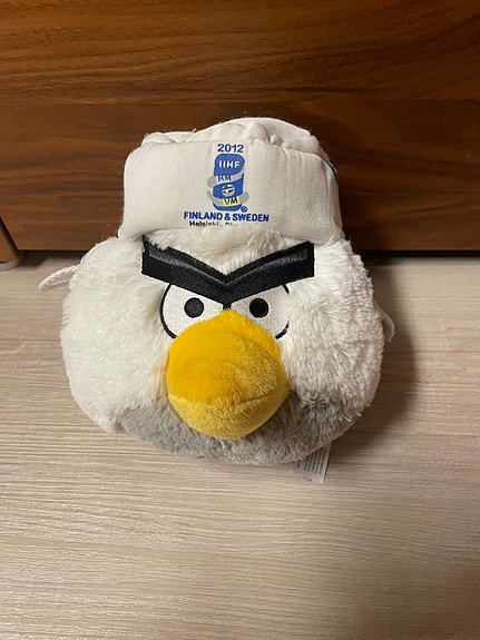 Angry birds Hockey bird kisamaskotti MM 2012