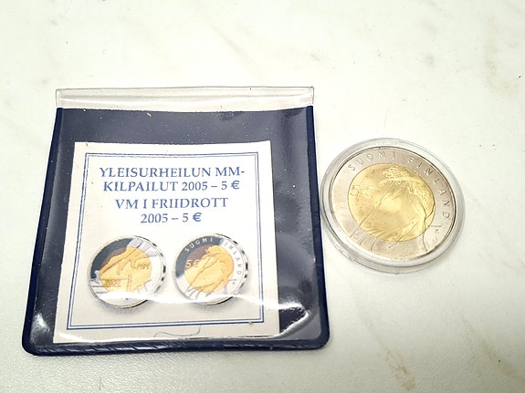 5 € Yleisurheilun MM-kilpailut 2005