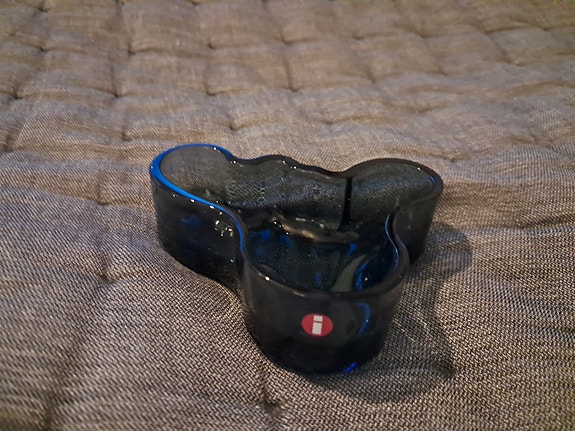 Iittala, pieni Aalto-malja, mustikansininen