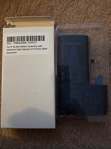 Uusi akku iPhone Xs max