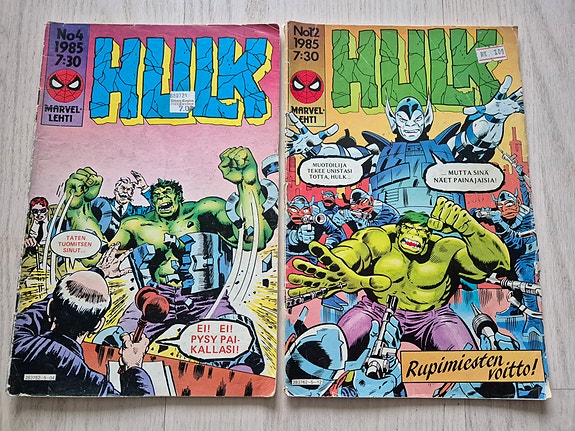 Marvel Hulk sarjakuvat 2 kpl