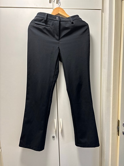 Mustat soft shell housut 38
