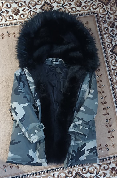 K.zell naisten camo parka parisienne