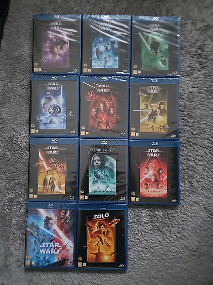 Star Wars Blu-ray-elokuvat 1- 11