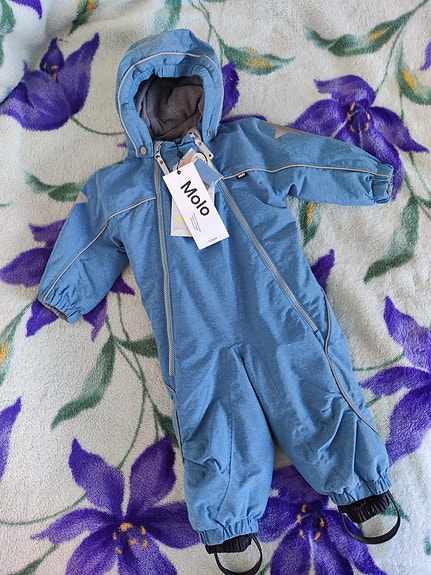 UUSI Molo talvihaalari, koko 80 sininen (denim tyylinen)