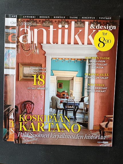Antiikki & design Nro 1 ja 3/2025 yhteishintaan