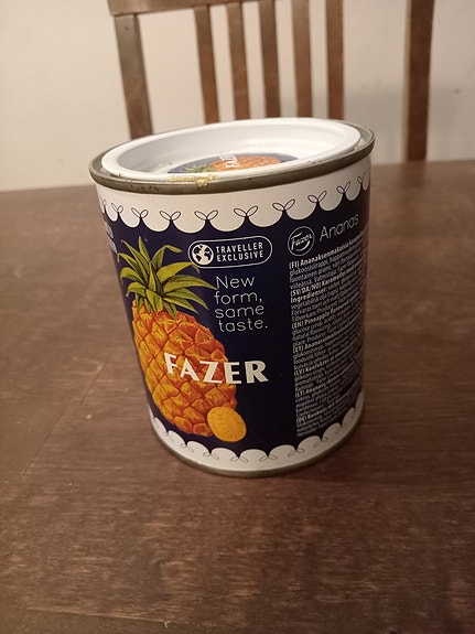 Fazerin ananas peltipurkki