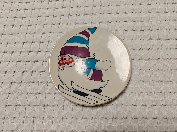 Arabia Lahti hiihdon MM 1989 vintage seinälautanen