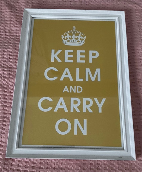 Keep calm and carry on -taulu