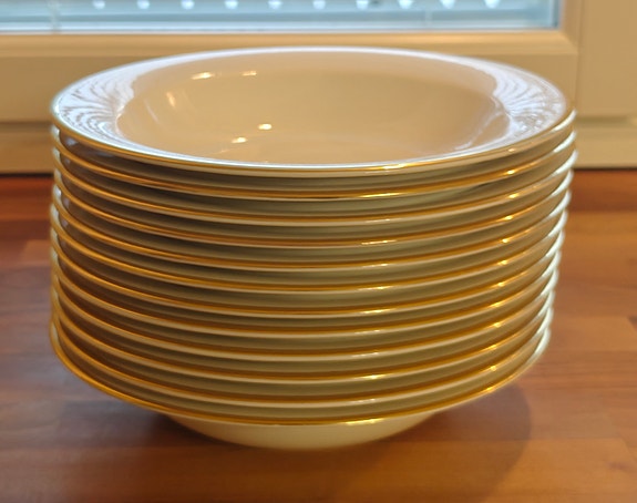 Arabia Arctica Gold syvät lautaset 20,5 cm