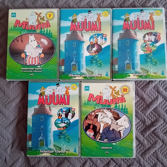 Muumit Muumi DVD-levyt kokoelma 5 kpl