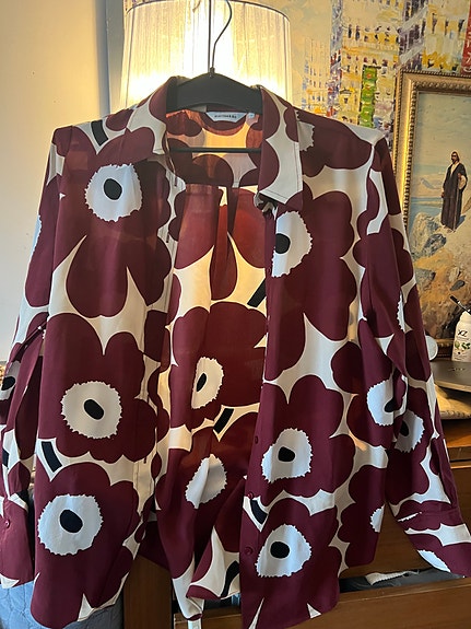 Marimekko Paita Kirjava Silkki Naisten Koko 40