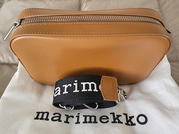 Marimekko ruskea Gratha nahkalaukku