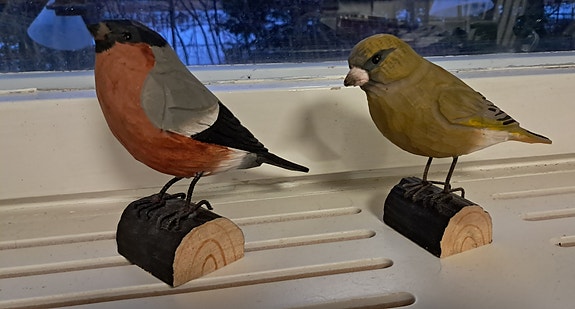 Puiset koristelinnut Wildlife Garden Decobird ja muut puulinnut