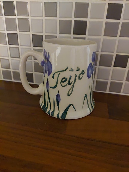 Kahvimuki /nimimuki Teijo