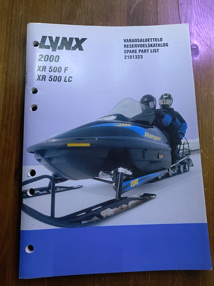 Lynx XR 500 F ja XR 500 LC varaosaluettelo