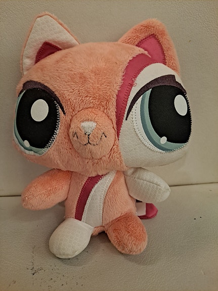Littlest Pet Shop pehmolelu oranssi valkoinen