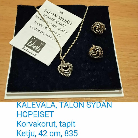 KALEVALA, TALON SYDÄN korvakoruja ja/tai solki