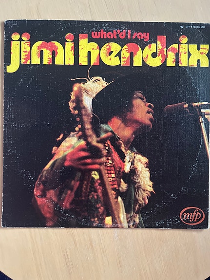 Jimi Hendrix Breaking Guitar Blues LP-levy