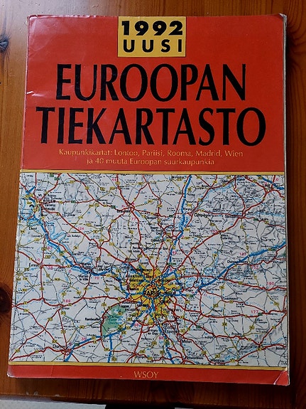 Uusi Euroopan tiekartasto WSOY 1992