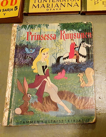 Disney Prinsessa Ruusunen 1.painos vuodelta 1958