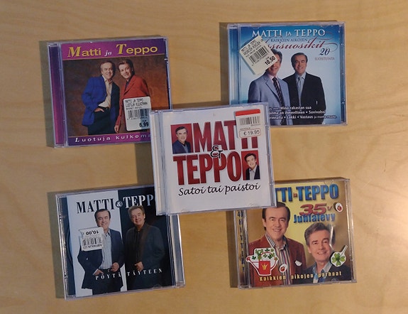 CD- Myydään 5-kpl Matti ja Teppo levyä