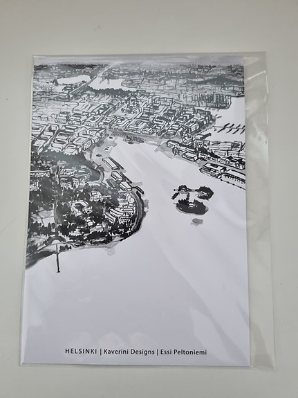 Helsinki 14,6x20,8 Kaverini Designs kortti juliste