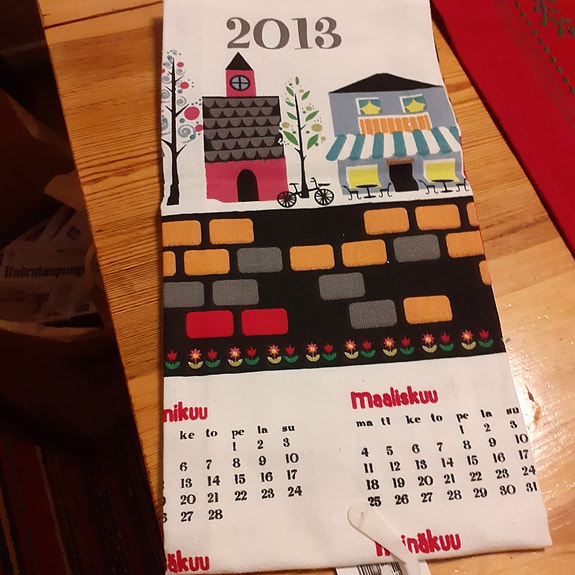 Keittiöpyyhe vuosi 2013