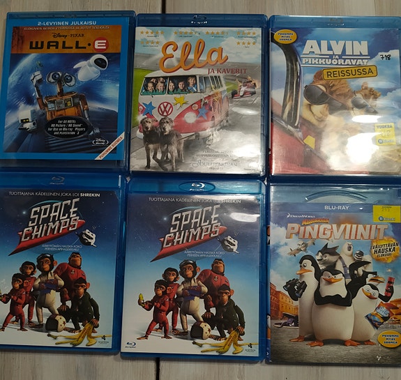 Lasten ja nuorten blue-ray elokuvia