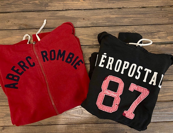 Abercrombie & Fitch & Aeropostale hupparit